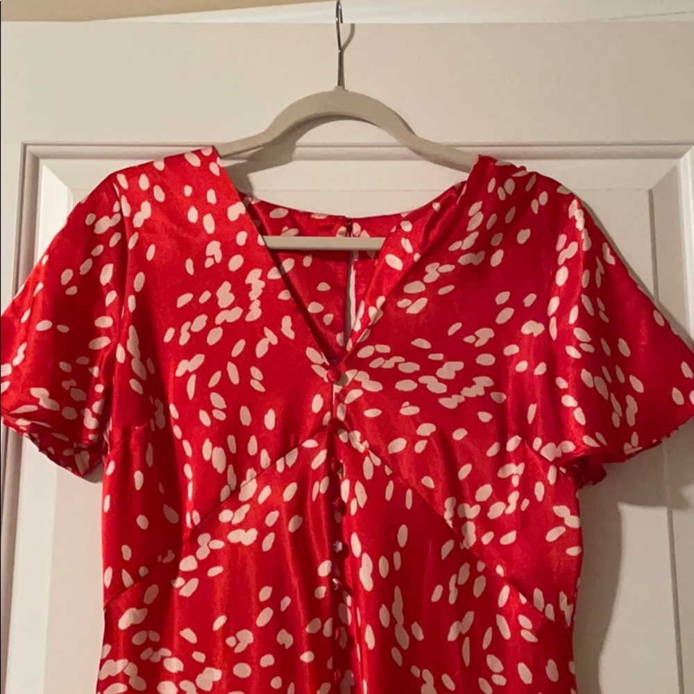 Top shop midi dress with front slit